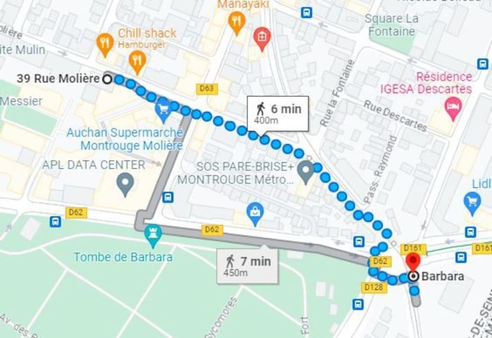 מונטרוג' Magnifique Duplex 45 M2 Aux Portes De Paris Metro Barbara A 30Mn Expo Porte De Versailles מראה חיצוני תמונה